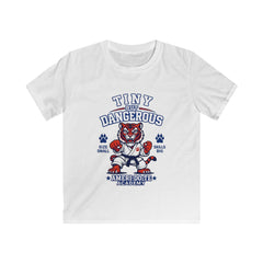 Kids Tee — "Tiny But Dangerous" Martial Arts Tiger Design