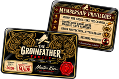 Official GroinFather Family Membership Card