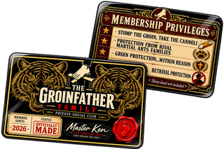 Official GroinFather Family Membership Card (includes FREE Mini Movie poster!)
