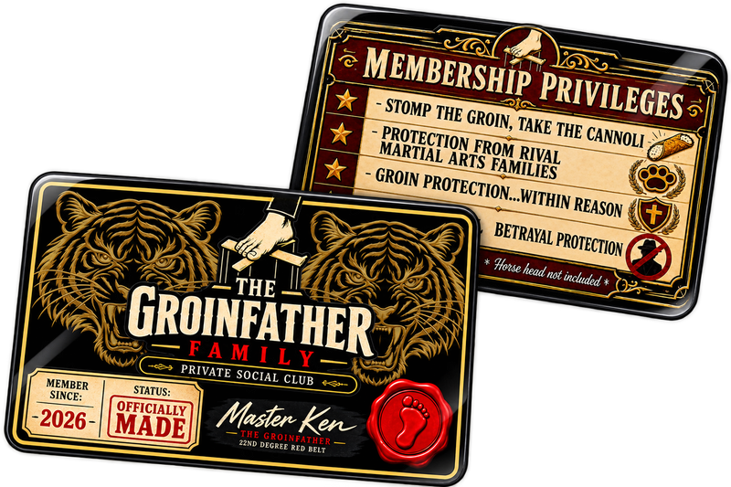 Official GroinFather Family Membership Card