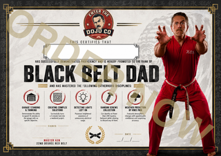 Black Belt DAD Certificate