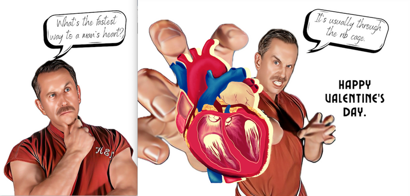 Master Ken Valentine's Day Card: "Heart Attack" (Autographed)